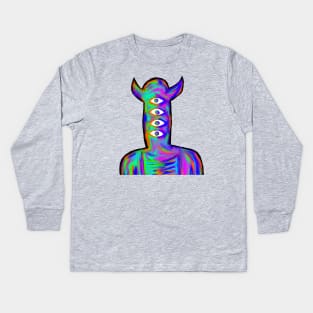 Goodnight Punpun Acid / Oil Slick Portrait Kids Long Sleeve T-Shirt